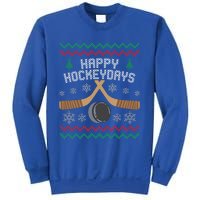 Happy Hockey Days Ugly Christmas Cool Gift Cool Gift Sweatshirt