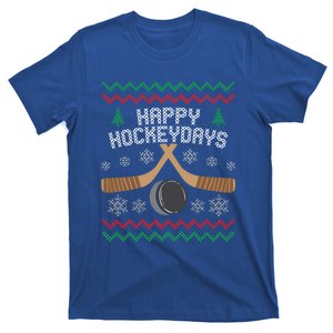 Happy Hockey Days Ugly Christmas Cool Gift Cool Gift T-Shirt