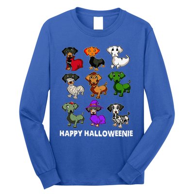 Happy Halloweenie Dachshund Dachshund Halloween Gift Long Sleeve Shirt