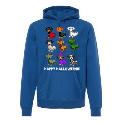 Happy Halloweenie Dachshund Dachshund Halloween Gift Premium Hoodie