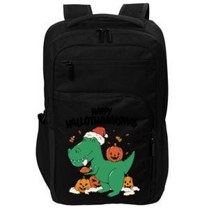 Happy Hallothanksmas Dinosaur Holiday Impact Tech Backpack