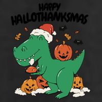 Happy Hallothanksmas Dinosaur Holiday 11oz C Handle Ceramic Mug