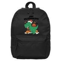 Happy Hallothanksmas Dinosaur Holiday 16 in Basic Backpack