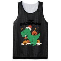 Happy Hallothanksmas Dinosaur Holiday Mesh Reversible Basketball Jersey Tank