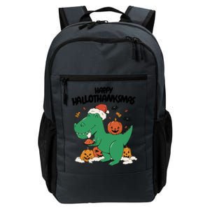 Happy Hallothanksmas Dinosaur Holiday Daily Commute Backpack