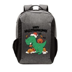 Happy Hallothanksmas Dinosaur Holiday Vector Backpack