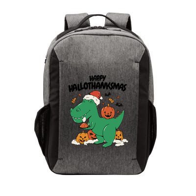 Happy Hallothanksmas Dinosaur Holiday Vector Backpack
