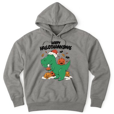 Happy Hallothanksmas Dinosaur Holiday Hoodie