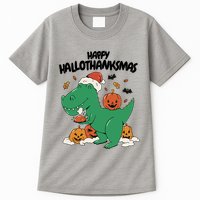 Happy Hallothanksmas Dinosaur Holiday Tall T-Shirt