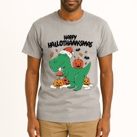Happy Hallothanksmas Dinosaur Holiday Tall T-Shirt