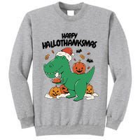 Happy Hallothanksmas Dinosaur Holiday Tall Sweatshirt