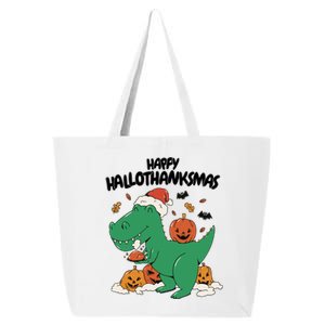 Happy Hallothanksmas Dinosaur Holiday 25L Jumbo Tote