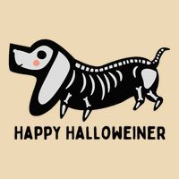 Happy Halloweiner Dachshund Sausage Weiner Dog Halloween Drawstring Bag