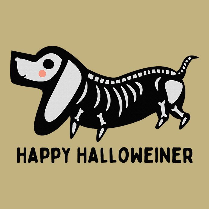 Happy Halloweiner Dachshund Sausage Weiner Dog Halloween Button