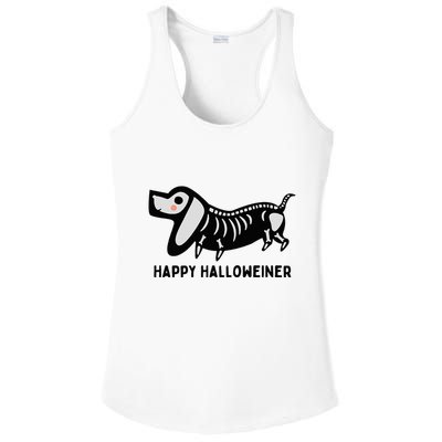 Happy Halloweiner Dachshund Sausage Weiner Dog Halloween Ladies PosiCharge Competitor Racerback Tank