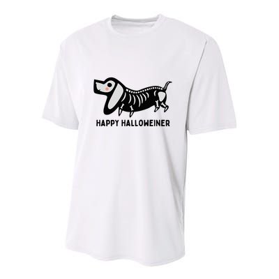Happy Halloweiner Dachshund Sausage Weiner Dog Halloween Youth Performance Sprint T-Shirt