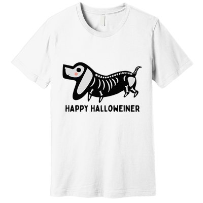 Happy Halloweiner Dachshund Sausage Weiner Dog Halloween Premium T-Shirt
