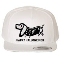 Happy Halloweiner Dachshund Sausage Weiner Dog Halloween Wool Snapback Cap