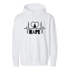 Hope Heart Disease Awareness In February Heart Health Month Cool Gift Garment-Dyed Fleece Hoodie