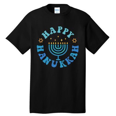 Happy Hanukkah Dinner Funny Jewish Family Tall T-Shirt