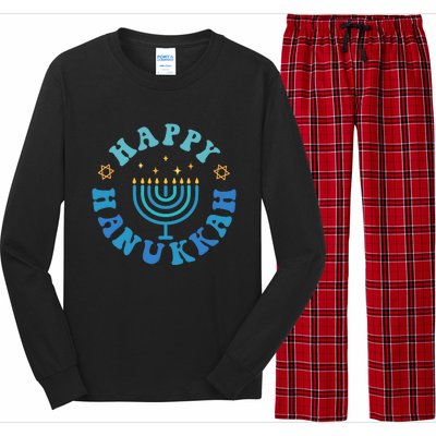 Happy Hanukkah Dinner Funny Jewish Family Long Sleeve Pajama Set