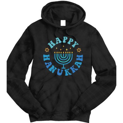 Happy Hanukkah Dinner Funny Jewish Family Tie Dye Hoodie