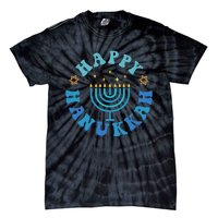 Happy Hanukkah Dinner Funny Jewish Family Tie-Dye T-Shirt