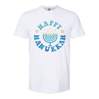 Happy Hanukkah Dinner Funny Jewish Family Softstyle CVC T-Shirt