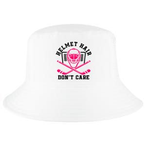 Helmet Hair DonT Care Funny Pink Hockey Mask Gift Cool Comfort Performance Bucket Hat