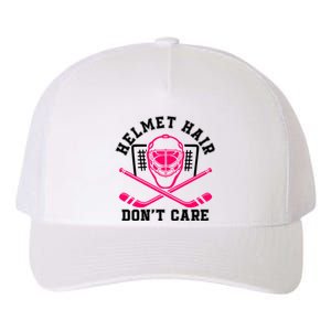 Helmet Hair DonT Care Funny Pink Hockey Mask Gift Yupoong Adult 5-Panel Trucker Hat