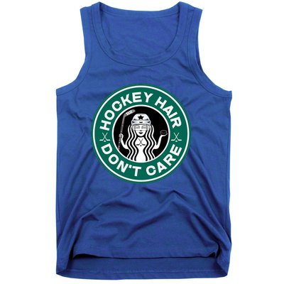 Hockey Hair Dont Care And Teen Hockey Meaningful Gift Tank Top