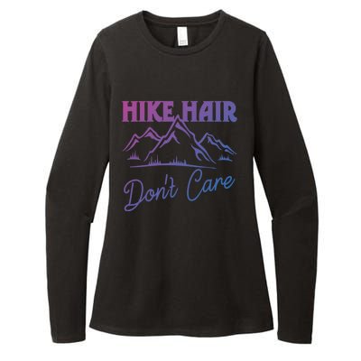 Hike Hair Dont Care Hiker Hiking Camping Nature Lover Gift Womens CVC Long Sleeve Shirt