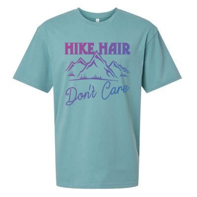 Hike Hair Dont Care Hiker Hiking Camping Nature Lover Gift Sueded Cloud Jersey T-Shirt