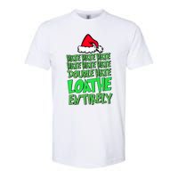 Hate Hate Double Hate Loathe Entirely Funny Christmas Santa Softstyle CVC T-Shirt