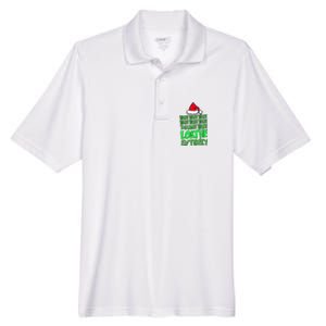 Hate Hate Double Hate Loathe Entirely Funny Christmas Santa Men's Origin Performance Pique Polo