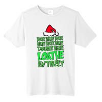 Hate Hate Double Hate Loathe Entirely Funny Christmas Santa Tall Fusion ChromaSoft Performance T-Shirt