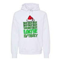 Hate Hate Double Hate Loathe Entirely Funny Christmas Santa Premium Hoodie