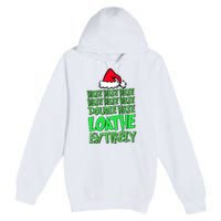 Hate Hate Double Hate Loathe Entirely Funny Christmas Santa Premium Pullover Hoodie