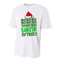 Hate Hate Double Hate Loathe Entirely Funny Christmas Santa Performance Sprint T-Shirt