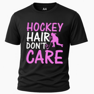 Hockey Hair Don`T Care Ice Hockey Gift Performance Shirt
