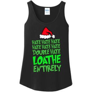 Hate Hate double hate loathe entirely funny Christmas Santa Ladies Essential Tank