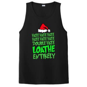 Hate Hate double hate loathe entirely funny Christmas Santa PosiCharge Competitor Tank