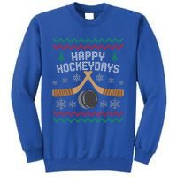 Happy Hockey Days Ugly Christmas Sweater Gift Gift Sweatshirt