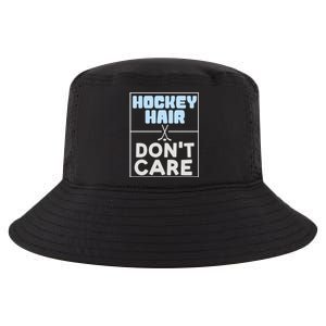 Hockey Hair Dont Care Ice Skating Puck Gift Cool Comfort Performance Bucket Hat