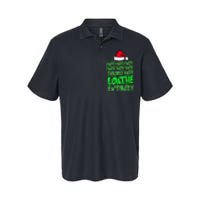 Hate Hate Double Hate Loathe Entirely Funny Christmas Santa Softstyle Adult Sport Polo