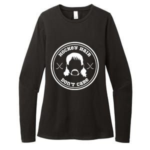 Hockey Hair Dont Care Gift Womens CVC Long Sleeve Shirt