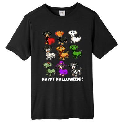 Happy Halloweenie Dachshund Halloween Dog Lover Funny Costume Tall Fusion ChromaSoft Performance T-Shirt