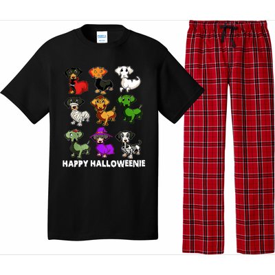 Happy Halloweenie Dachshund Halloween Dog Lover Funny Costume Pajama Set