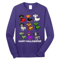 Happy Halloweenie Dachshund Halloween Dog Lover Funny Costume Long Sleeve Shirt