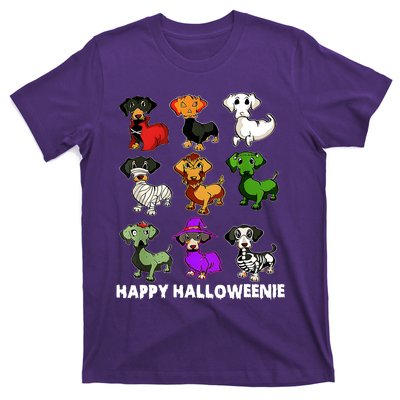 Happy Halloweenie Dachshund Halloween Dog Lover Funny Costume T-Shirt